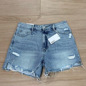 Vervet Light Blue Distressed Sienna Jean Shorts - Size L